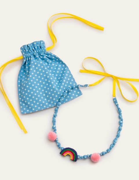 Collier en tissu - Arc-en-ciel multi Collier en tissu - Arc-en-ciel multi