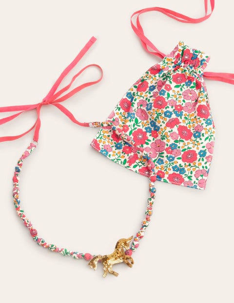Fabric Necklace - Sequin Unicorn Fabric Necklace - Sequin Unicorn