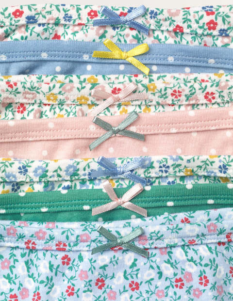 7 slips - Motif floral vintage multi 7 slips - Motif floral vintage multi
