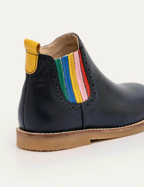 navy chelsea boots