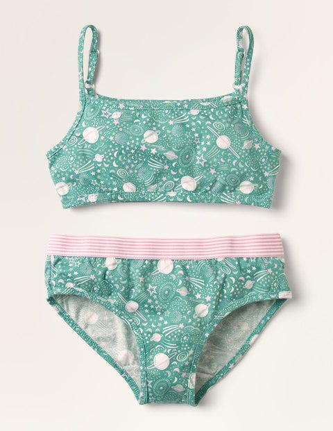 Ensemble top court et slip - Cosmos vert asperge Ensemble top court et slip - Cosmos vert asperge