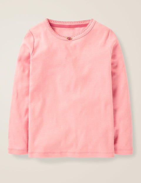 Long-sleeved Rosebud T-shirt - Parisian Pink Long-sleeved Rosebud T-shirt - Parisian Pink