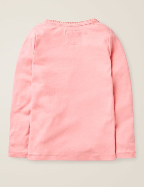 Long-sleeved Rosebud T-shirt - Parisian Pink Long-sleeved Rosebud T-shirt - Parisian Pink