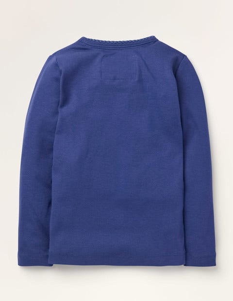 Long-sleeved Rosebud T-shirt - Starboard Blue Long-sleeved Rosebud T-shirt - Starboard Blue