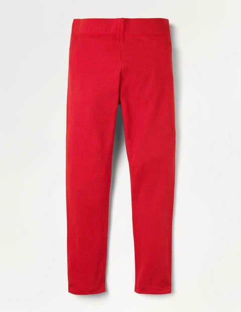Plain Cosy Leggings - Rockabilly Red Plain Cosy Leggings - Rockabilly Red