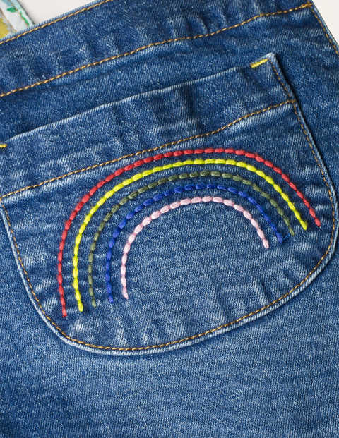 Fun Dungarees - Light Vintage Rainbow Fun Dungarees - Light Vintage Rainbow