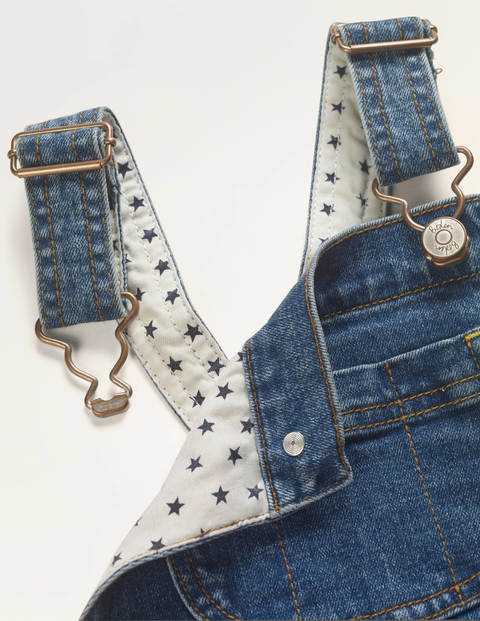 Latzhose mit schmaler Passform - Mittleres Vintageblau, Denim Latzhose mit schmaler Passform - Mittleres Vintageblau, Denim