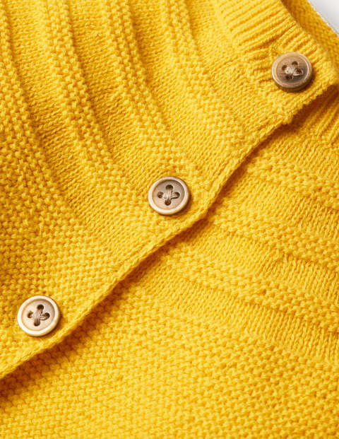 Cotton Cashmere Mix Cardigan - Honeycomb Yellow Cotton Cashmere Mix Cardigan - Honeycomb Yellow