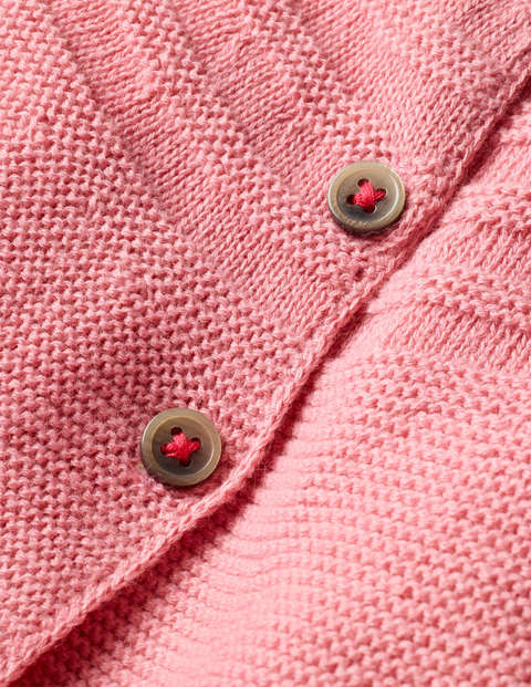 Cotton Cashmere Mix Cardigan - Formica Pink Cotton Cashmere Mix Cardigan - Formica Pink