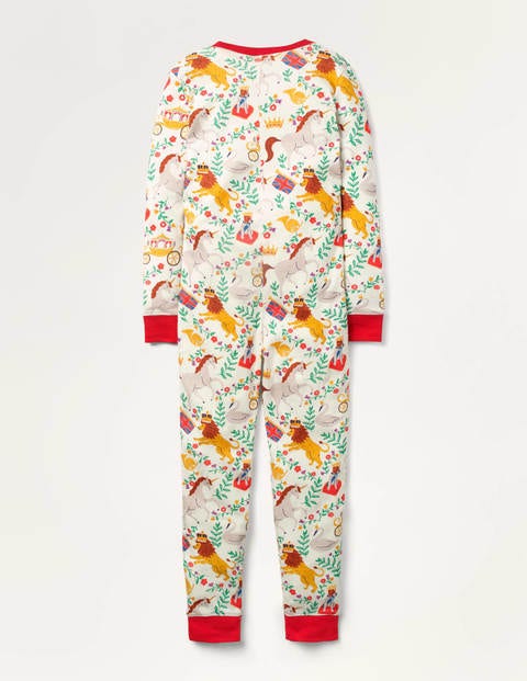 Bequemer einteiliger Schlafanzug - Bunt, Britischer Toile Bequemer einteiliger Schlafanzug - Bunt, Britischer Toile