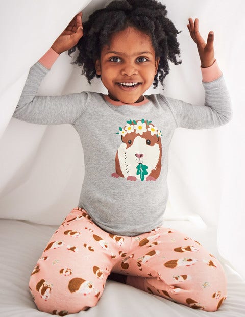 Cosy Long John Pajamas - Dusty Pink Guinea Pigs Cosy Long John Pajamas - Dusty Pink Guinea Pigs