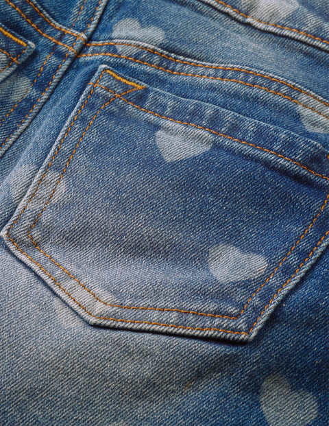 Five Pocket Denim Skirt - Mid Vintage Hearts Five Pocket Denim Skirt - Mid Vintage Hearts
