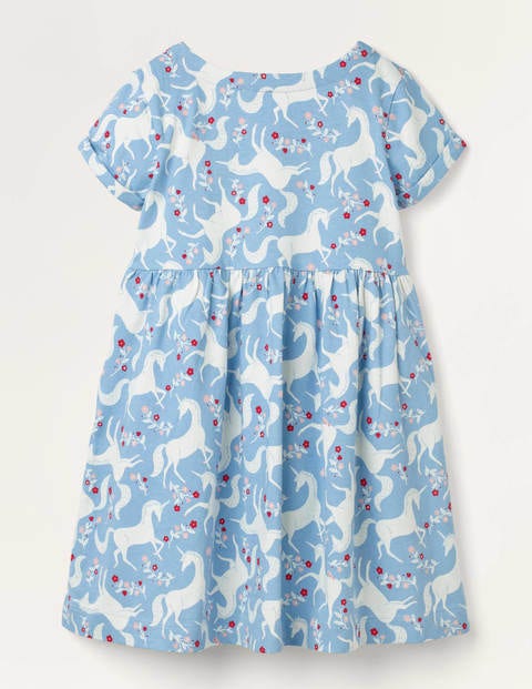 Fun Jersey Dress - Frosted Blue Unicorn Fun Jersey Dress - Frosted Blue Unicorn