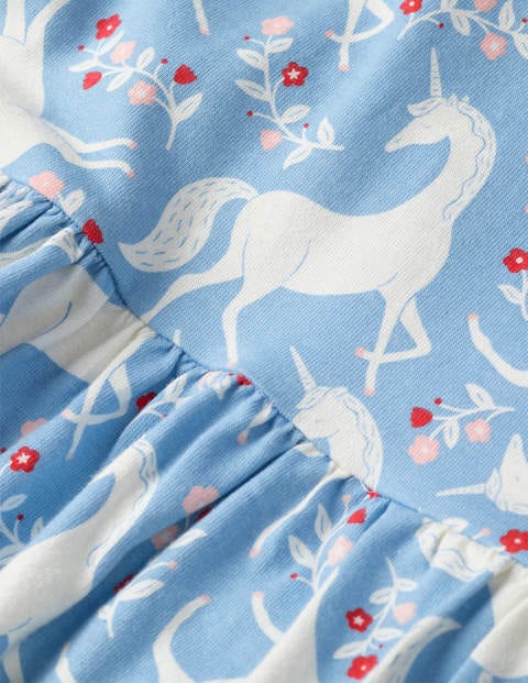 Fun Jersey Dress - Frosted Blue Unicorn Fun Jersey Dress - Frosted Blue Unicorn