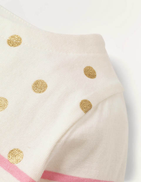 Everyday Breton - Ivory/Pink Glitter Spot Everyday Breton - Ivory/Pink Glitter Spot