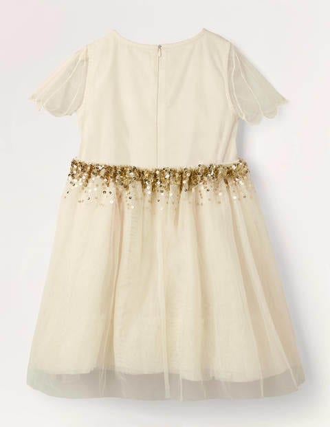 Tüllkleid mit Schwanmotiv - Naturweiß, Schwan Tüllkleid mit Schwanmotiv - Naturweiß, Schwan