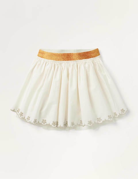 Tulle Embroidered Skirt - Ivory Tulle Embroidered Skirt - Ivory