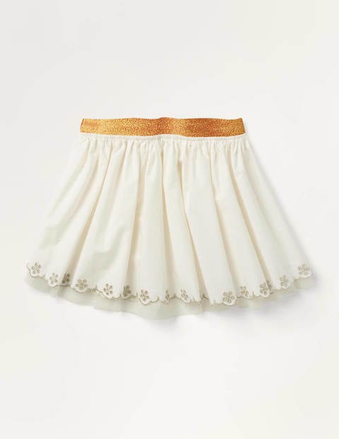 Tulle Embroidered Skirt - Ivory Tulle Embroidered Skirt - Ivory