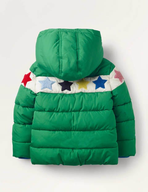 Cosy Padded Jacket - Highland Green Stars Cosy Padded Jacket - Highland Green Stars