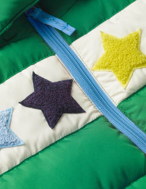 Cosy Padded Jacket - Highland Green Stars Cosy Padded Jacket - Highland Green Stars