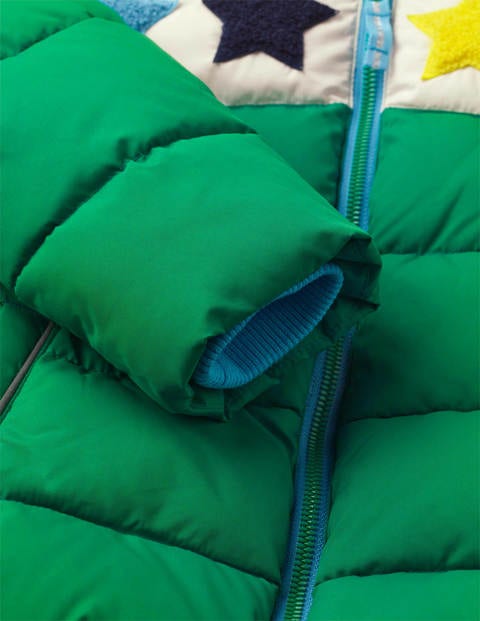 Cosy Padded Jacket - Highland Green Stars Cosy Padded Jacket - Highland Green Stars