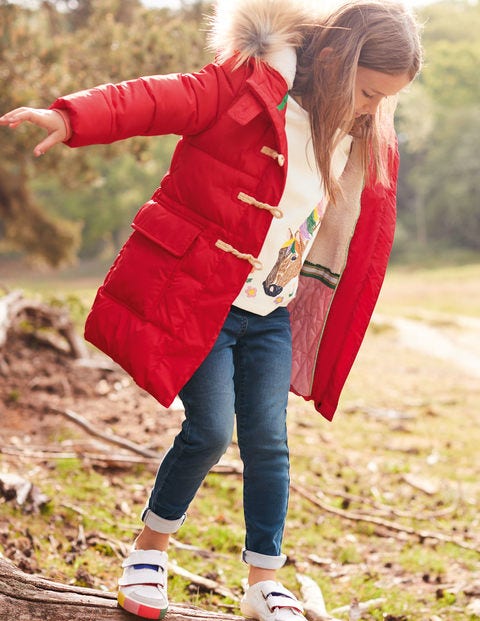 red girls coats