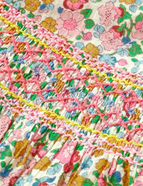 Smocked Dress - Multi Vintage Floral Smocked Dress - Multi Vintage Floral