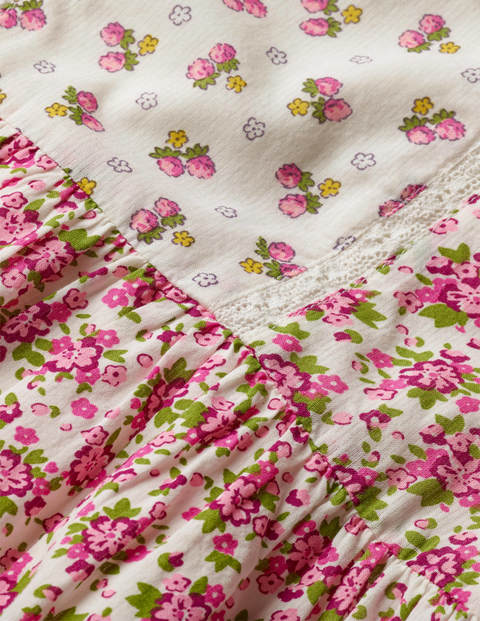 Vintage Posy Dress - Ivory/ Plum Vintage Posy Vintage Posy Dress - Ivory/ Plum Vintage Posy