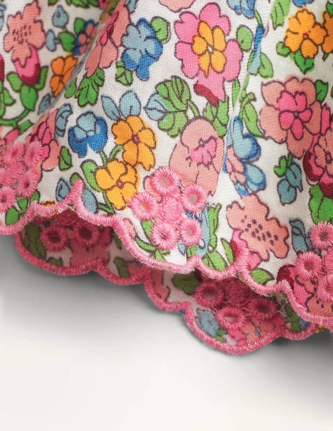 Lace Woven Twirly Skirt - Multi Vintage Floral Lace Woven Twirly Skirt - Multi Vintage Floral