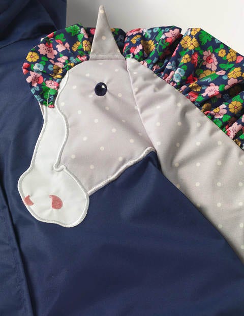 Sherpa-lined Anorak - College Navy Horse Sherpa-lined Anorak - College Navy Horse