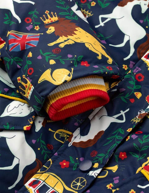Anorak mit Sherpa-Futter - Schuluniform-Navy, Britischer Toile Anorak mit Sherpa-Futter - Schuluniform-Navy, Britischer Toile
