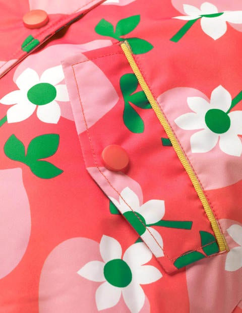 Sherpa-lined Anorak - Pale Red Geo Strawberry Sherpa-lined Anorak - Pale Red Geo Strawberry