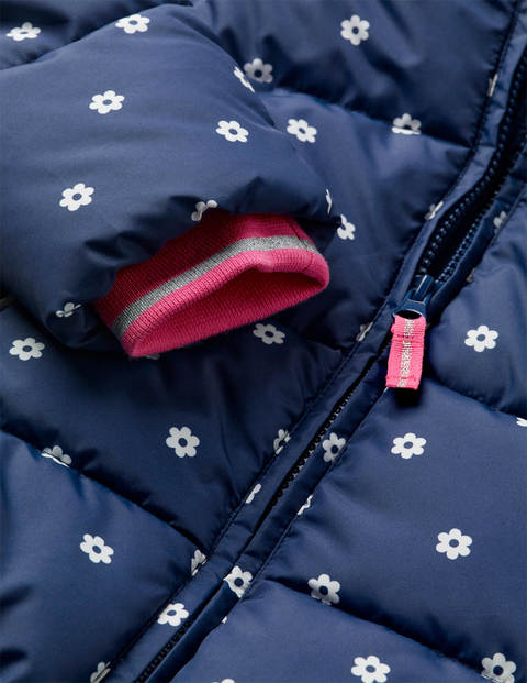 Cosy 2 in 1 Padded Jacket - College Navy Geo Flower Cosy 2 in 1 Padded Jacket - College Navy Geo Flower