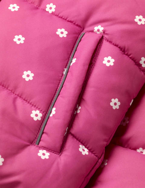 Cosy 2 in 1 Padded Jacket - Tickled Pink Geo Flower Cosy 2 in 1 Padded Jacket - Tickled Pink Geo Flower