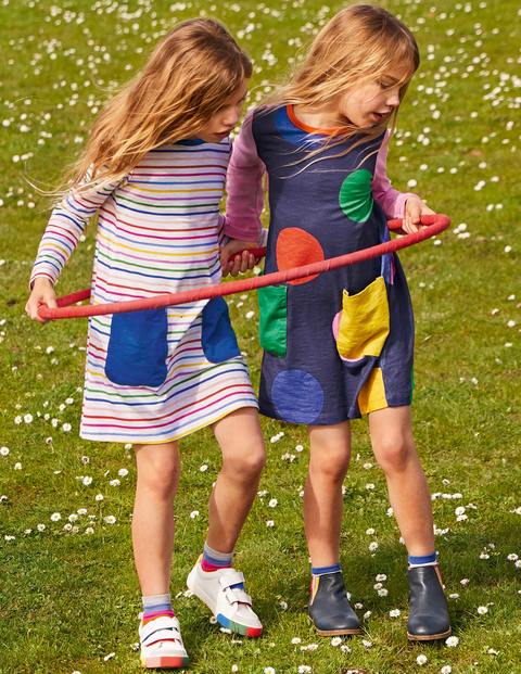 Fun Pocket Jersey Dress - Shocking Pink Multi Fun Pocket Jersey Dress - Shocking Pink Multi