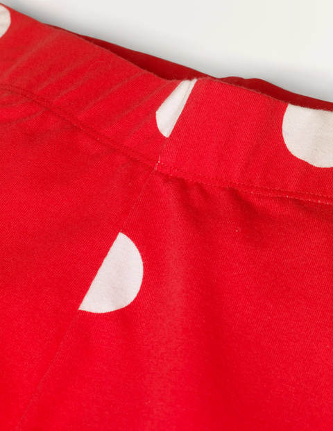 Fun Leggings - Fire Red and Ivory Spot Fun Leggings - Fire Red and Ivory Spot