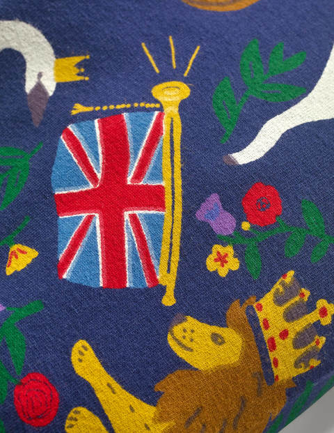 Fun Leggings - Starboard Blue British Toile Fun Leggings - Starboard Blue British Toile