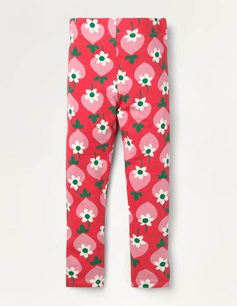 Fun Leggings - Pale Red Geo Strawberry Fun Leggings - Pale Red Geo Strawberry