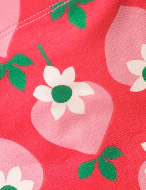 Fun Leggings - Pale Red Geo Strawberry Fun Leggings - Pale Red Geo Strawberry