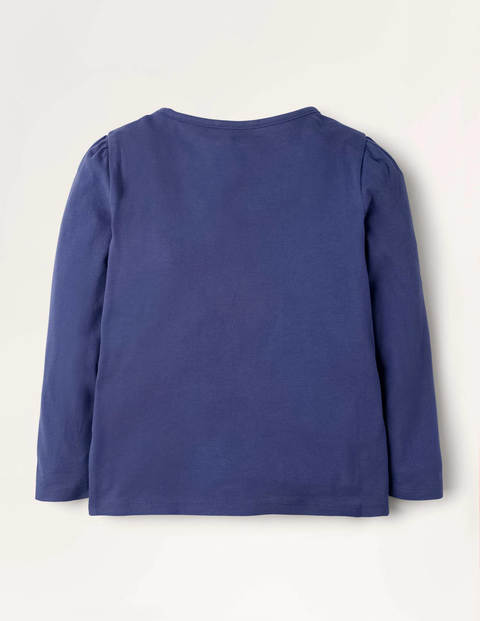 Ruffle Appliqué T-shirt - Starboard Blue Horse Ruffle Appliqué T-shirt - Starboard Blue Horse