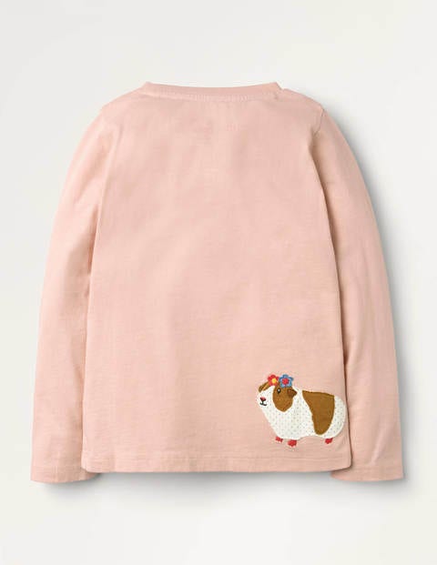 Appliqué Front & Back T-shirt - Provence Pink Guinea Pigs Appliqué Front & Back T-shirt - Provence Pink Guinea Pigs