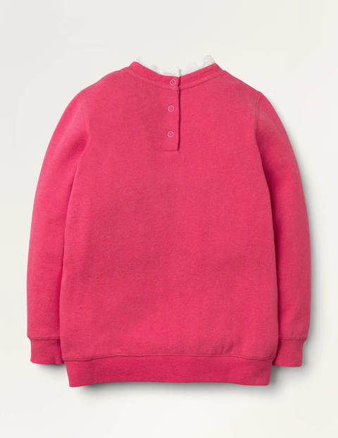 Cosy Broderie Sweatshirt - Berry Purple Marl Flower Cosy Broderie Sweatshirt - Berry Purple Marl Flower
