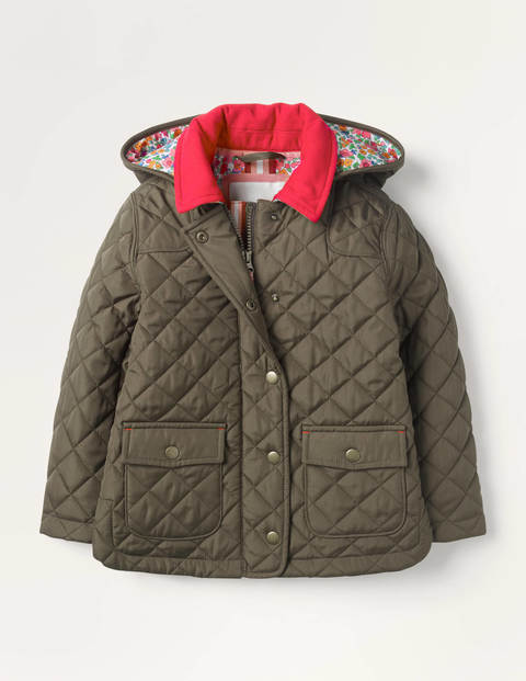 Quilted Jacket - Classic Khaki Green Quilted Jacket - Classic Khaki Green