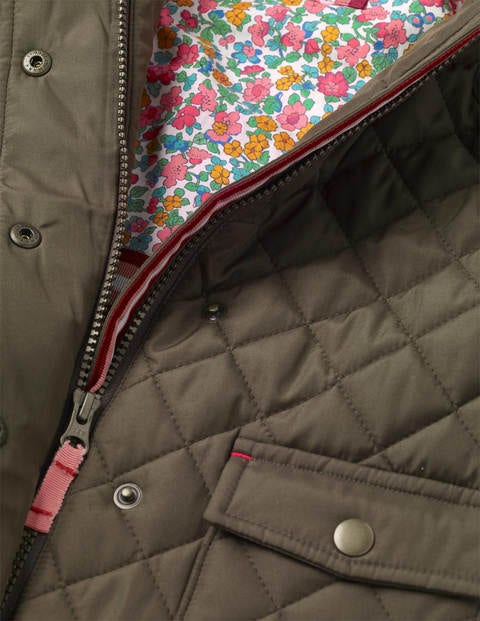Quilted Jacket - Classic Khaki Green Quilted Jacket - Classic Khaki Green