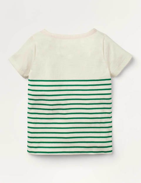 Bretonshirt mit Tierapplikation - Schottengrün, Pferd Bretonshirt mit Tierapplikation - Schottengrün, Pferd