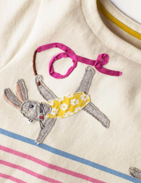 Appliqué Pet-on Breton - Cherry Blossom Pink Bunnies Appliqué Pet-on Breton - Cherry Blossom Pink Bunnies