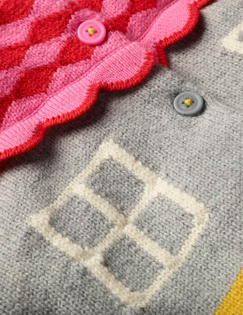 Fun House Cardigan - Grey Marl House Fun House Cardigan - Grey Marl House