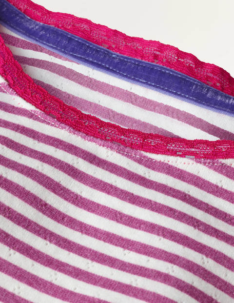 Supersoft Pointelle T-shirt - Vibrant Plum/Ivory Supersoft Pointelle T-shirt - Vibrant Plum/Ivory