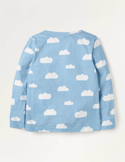 Oberteil mit farbwechselnden Pailletten - Eisblau, Hummel Oberteil mit farbwechselnden Pailletten - Eisblau, Hummel