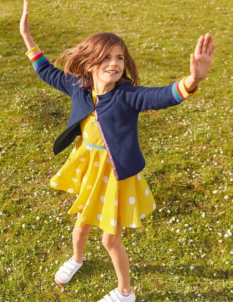 Spotty Jersey Dress - Mimosa Yellow/Ivory Spot Spotty Jersey Dress - Mimosa Yellow/Ivory Spot
